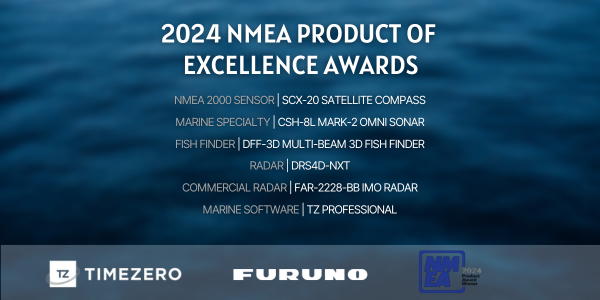 Des récompenses prestigieuses pour Furuno et MaxSea aux NMEA AWARDS 2024